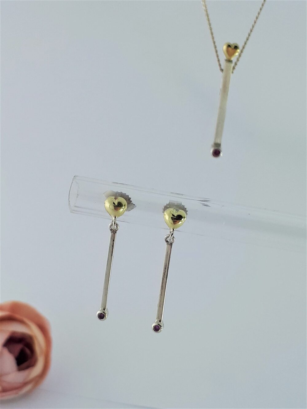 Silber, Brillant, Gold, Klein, Fein, Zart, Anhänger, Ohrhänger