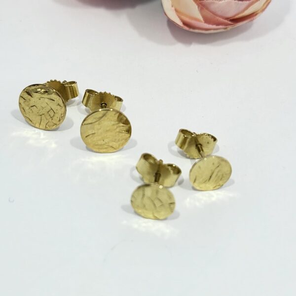 Goldschmiede Krieglstein just K Ohrstecker Gelbgold groß klein (2)