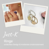 schlichter Ring „Just-K“ – modernes Understatement – klare, runde Form mit fein strukturierter Oberfläche in Gold, Rotgold oder Silber