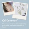 Küstenengel Schutzengel Anhänger aus Silber, handgefertigt in drei Größen. Klar, nordisch und zeitlos im Design