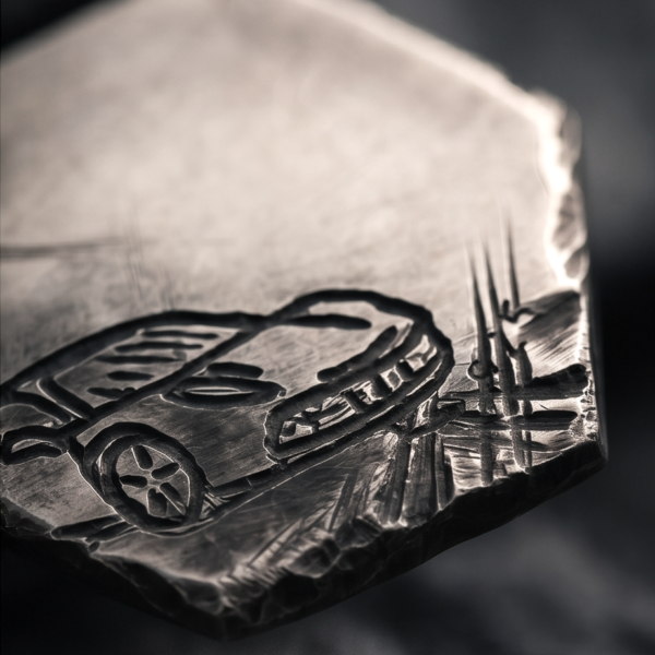 Anhänger Herren Silber – Rough Style „Porsche“ (5)
