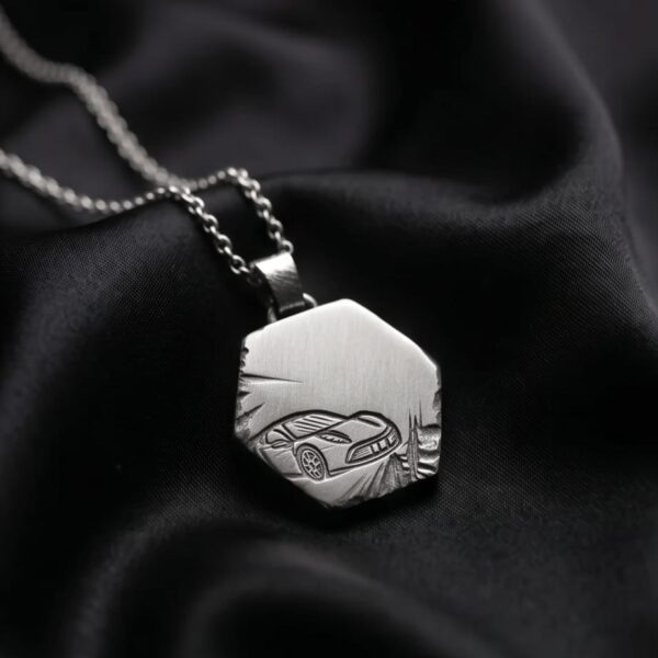 Anhänger Herren Silber – Rough Style „Porsche“ (6)