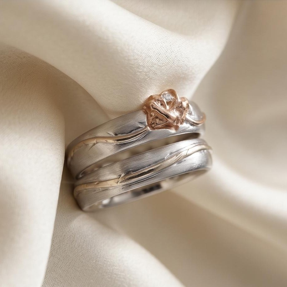 Eheringe Weissgold handgemacht (2)