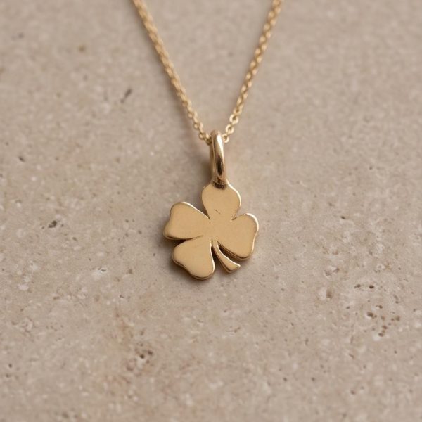 Kleeblatt Filigraner Anhänger für Kette 585er Gold (2)