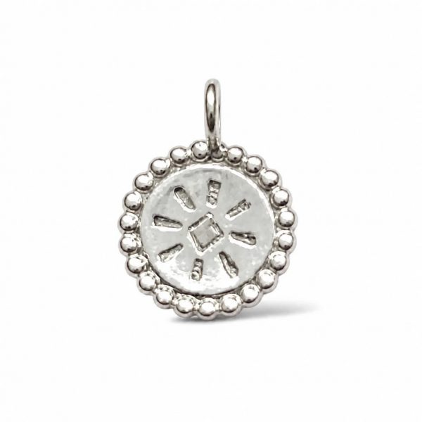 Sunny filigraner Anhänger für Kette mit Sonnenmotiv Silber