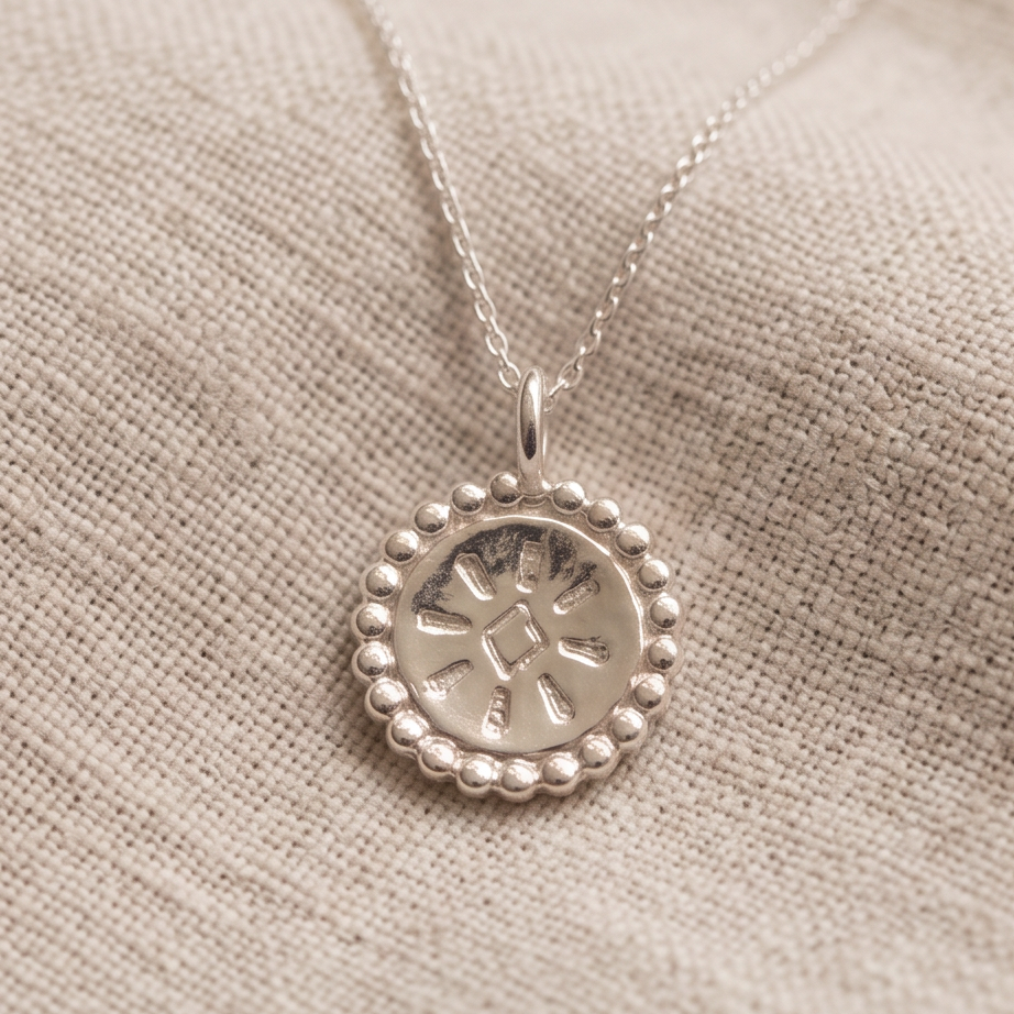 Sunny filigraner Anhänger für Kette mit Sonnenmotiv Silber (1)