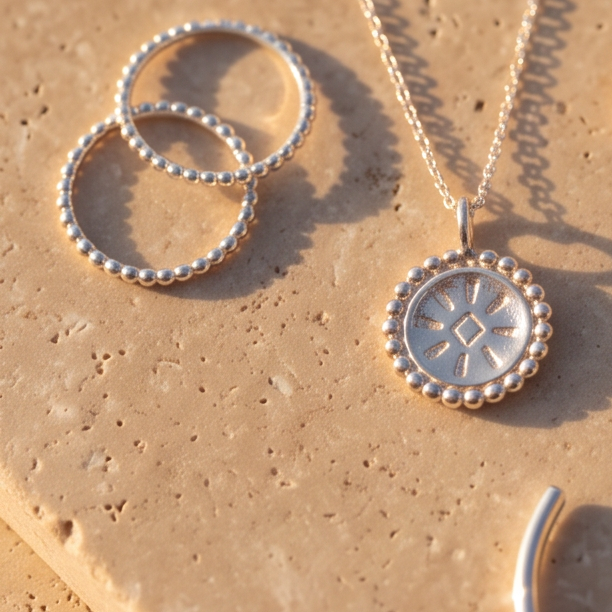 Sunny filigraner Anhänger für Kette mit Sonnenmotiv Silber (4)